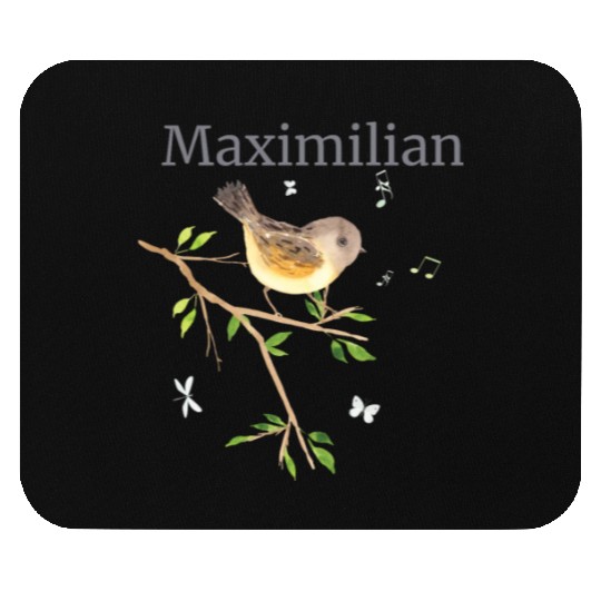 Waldier Vogel Name Maximilian Mouse Pads