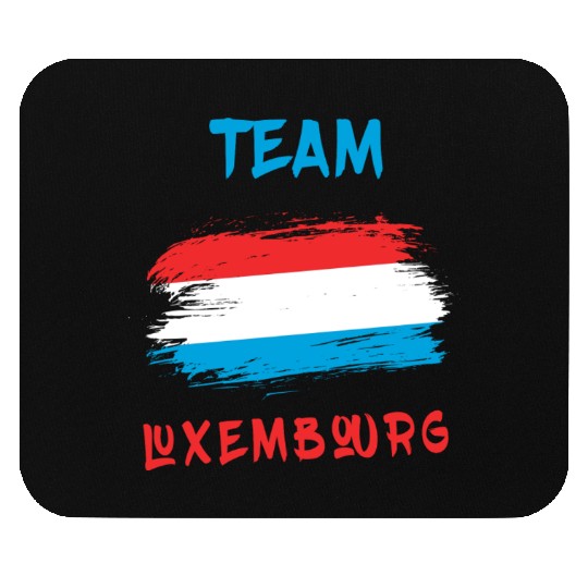 Team Luxembourg flags design Mouse Pads