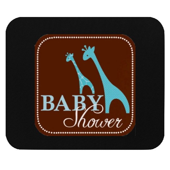 Giraffe Baby Shower Mouse Pads