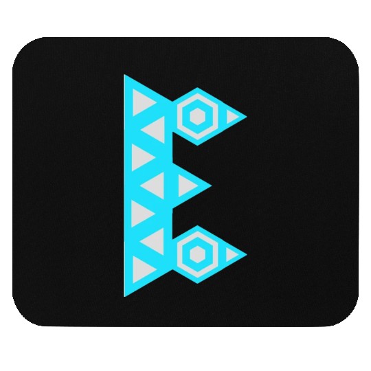 Letter E Logo Robot Mouse Pads