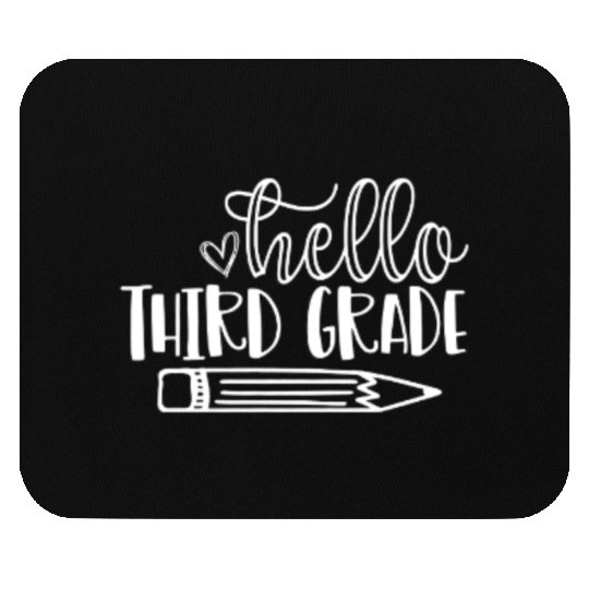Back to School Hello Third Grade Student Teacher Mouse Pads