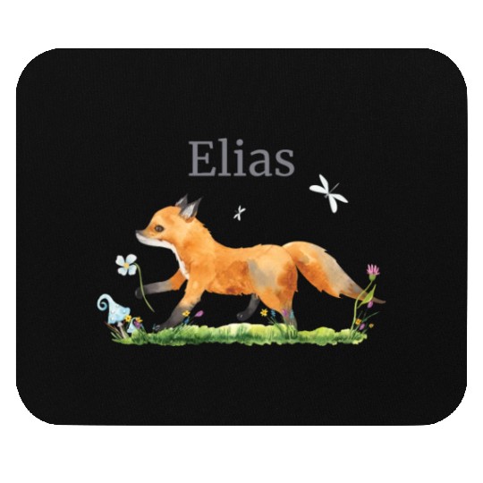 Waldtier Reh Hase Hedgehog Flowers Name Elias Mouse Pads