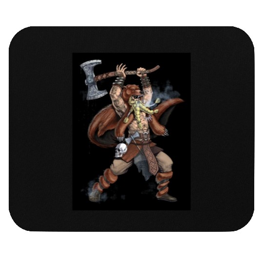 Norse Viking Warrior Mouse Pads