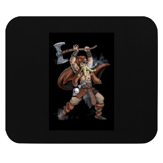 Norse Viking Warrior Mouse Pads