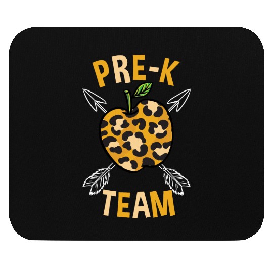 Pre-K Back To School Team Leopard Print Mouse Pads