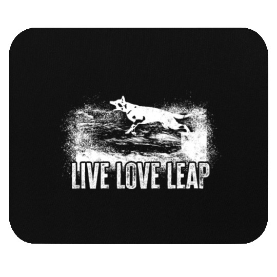 Live Love Leap - agility sport Mouse Pads