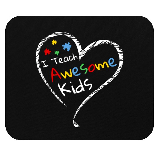I Teach Awesome Kids Autism Special Ed Teacher Mouse Pads