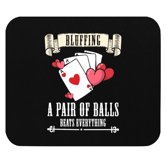 Card Game Blackjack All In Mouse Pads