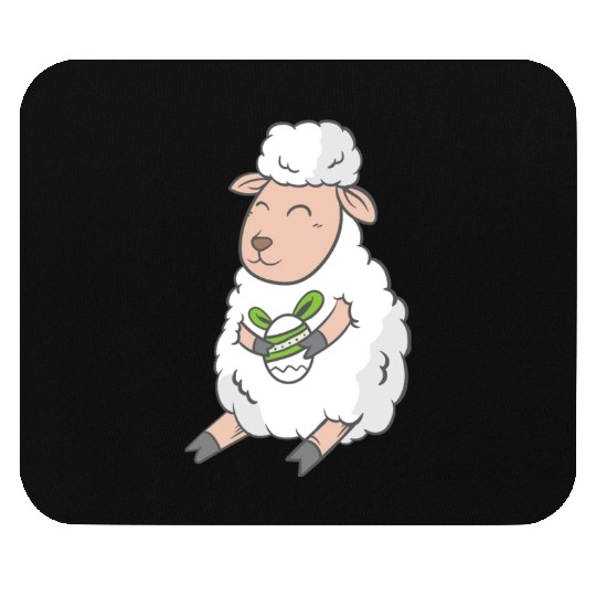 Cute Easter Egg Happy Animal Sheep Gift Mouse Pads