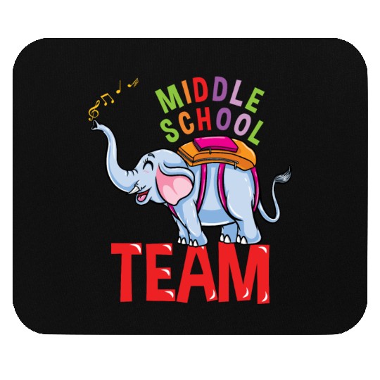 Back To School Elephant Middle School Team Mouse Pads