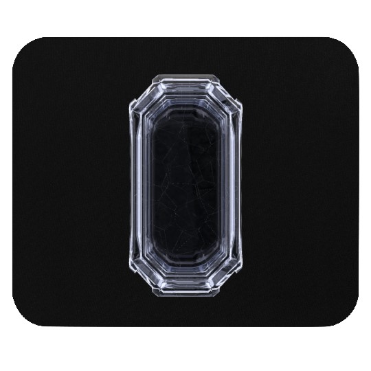 Mysterious Crystal - Black & White Mouse Pads