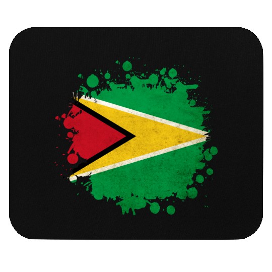 Guyana flag blob Mouse Pads