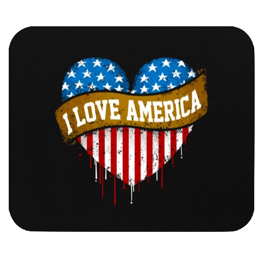 I Love America Mouse Pads