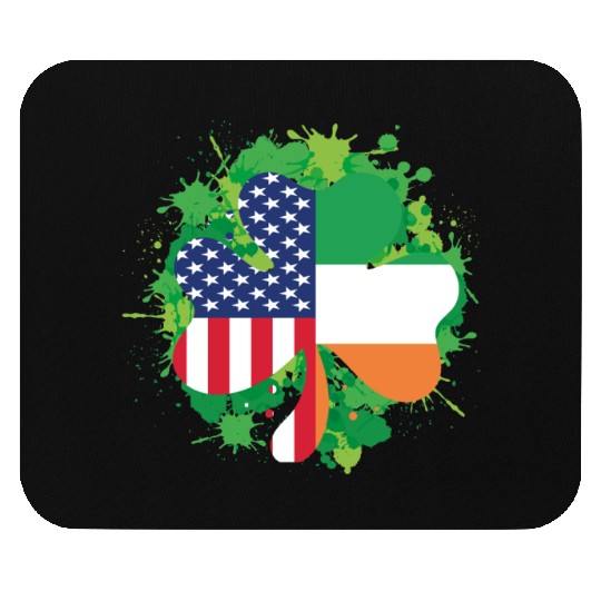 Irish American Flag Ireland Flag ST PATRICKS DAY Mouse Pads