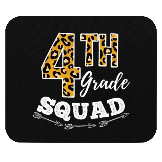 4th Grade Squad Leopard 4th Grade Teacher Mouse Pads