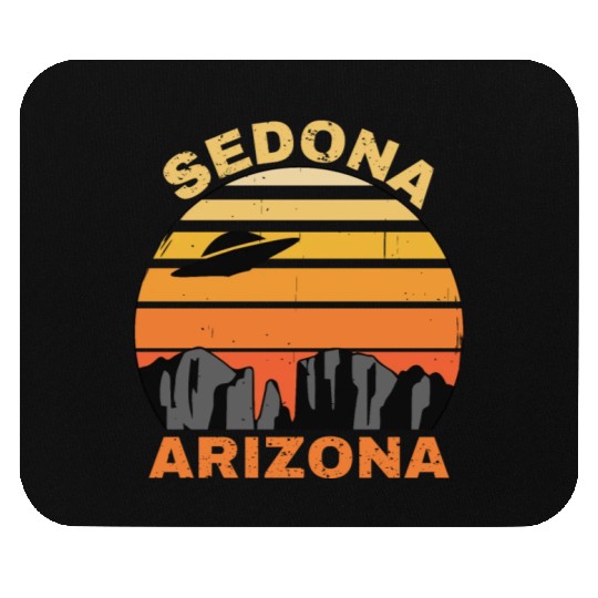 Sedona Arizonna Retro Sunset and UFO Mouse Pads