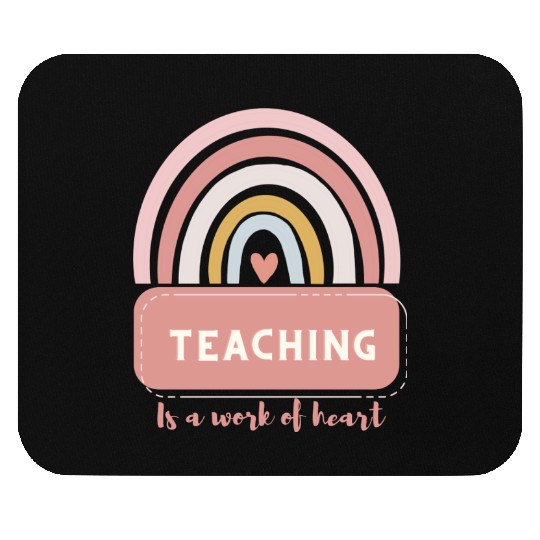 cute teaching typography Mouse Pads