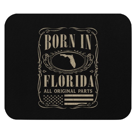 Vintage America US States Born Florida Mouse Pads