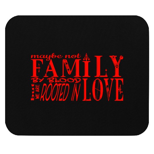 This Family Is Rooted In Love - Red Mouse Pads