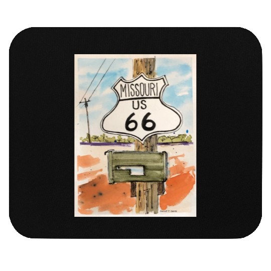 Missouri Route 66 Sign Mouse Pads