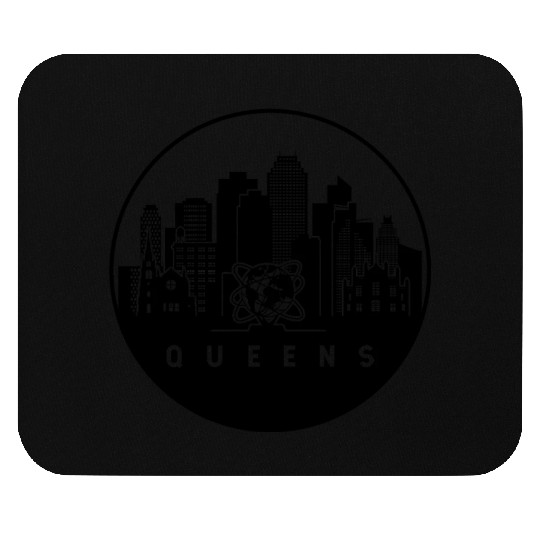Queens New York Skyline Mouse Pads
