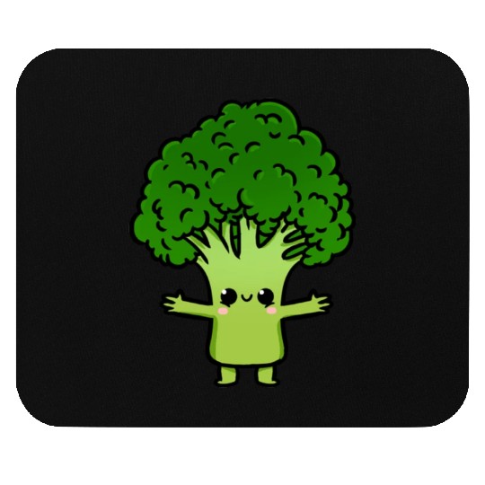Kawaii Broccoli For Broccoli Lover Mouse Pads