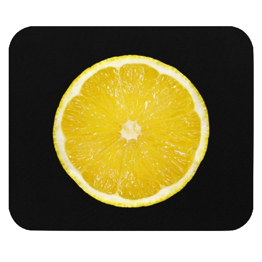 Radiate Positive Lemon Slice. Juicy Slice Lemon Mouse Pads