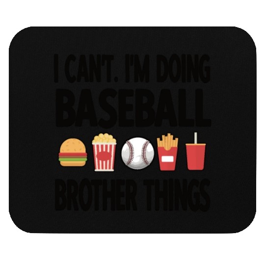 Baseball Player Brother Funny Baseball Brother Mouse Pads