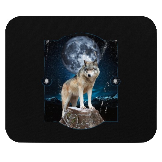 Wolf Moon Forest Wolves Nature Nature Liever Full Mouse Pads