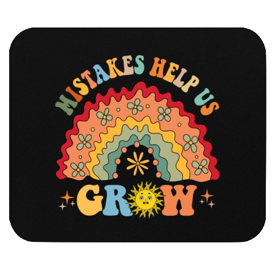 Mistakes Help Us Grow Groovy Growth Mind Mouse Pads