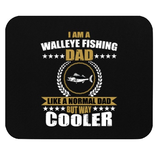 Walleye Fishing Dad For Men Mouse Pads