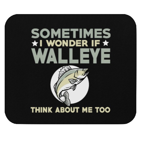 Funny Walleye Fishing Lover Mouse Pads