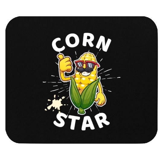 Funny Corn Star Sunglasses Mustache big Postal Service Mouse Pads
