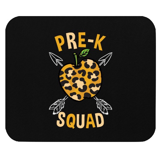 Pre-K Back To School Squad Leopard Print Mouse Pads