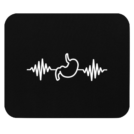 Tummy Ache Survivor Beat Line Mouse Pads