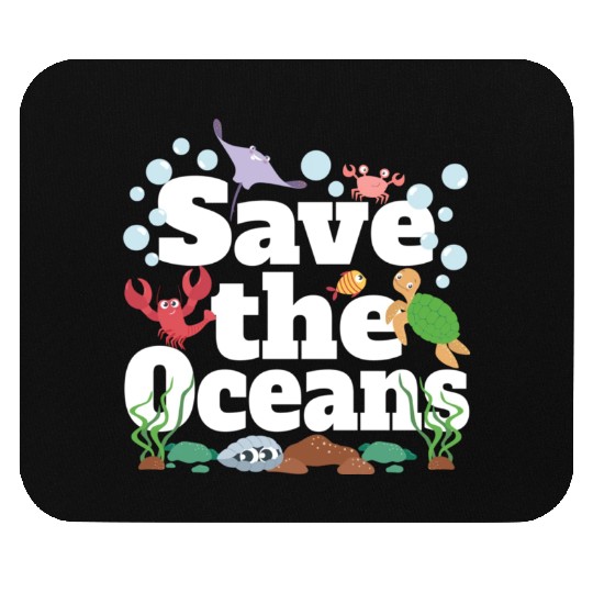 Save The Oceans No Plastic Mouse Pads