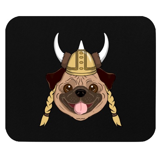 Viking Pug For Vikings Lover Mouse Pads