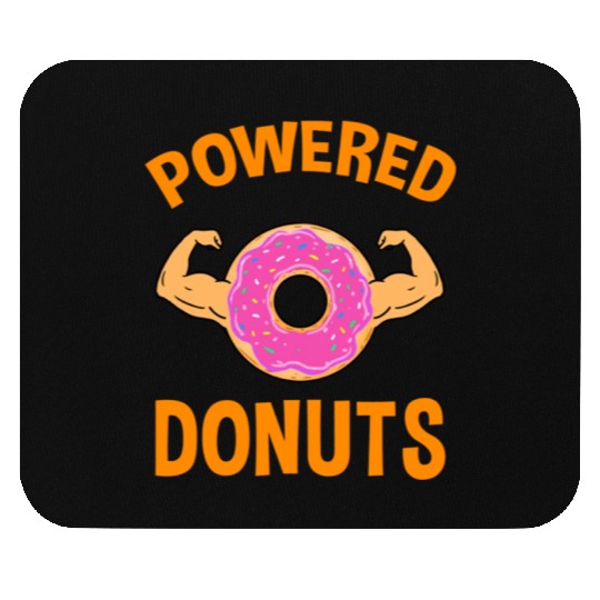 Powered by Donuts for Donut Lover Mouse Pads