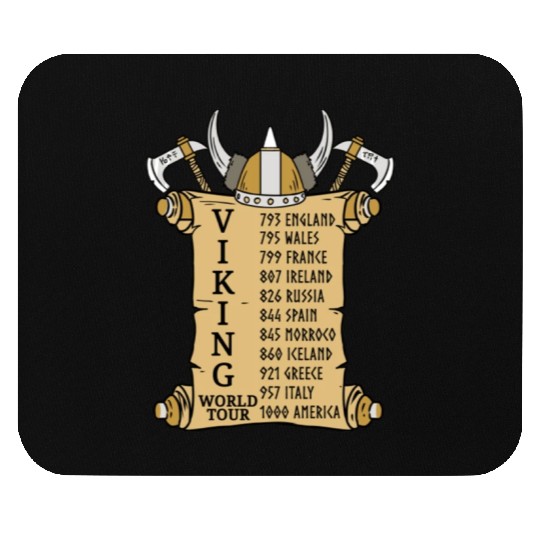 Viking World Tour For Vikings Lover Mouse Pads