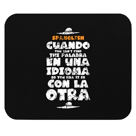 Funny Spanish Teacher Gift Spanish Language Teache Mouse Pads