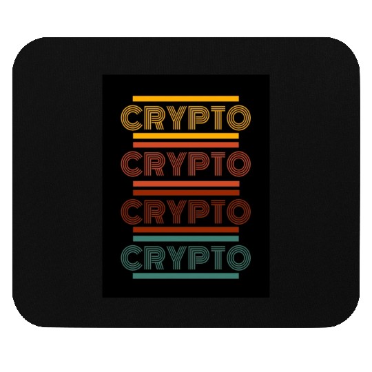 Retro Crypto Poster Mouse Pads