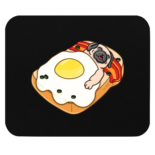 Sleeping Pug Mouse Pads
