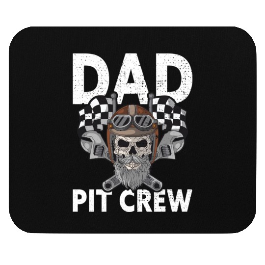 Dad Pit Crew Racing Familiy Race Car Kart Racer Mouse Pads