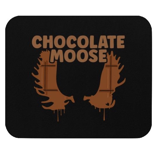 Chocolate Moose Wildlife Animal Alces Elk Deer Mouse Pads