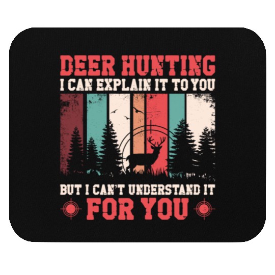 Buck Deer Hunting Hunter Vintage Mouse Pads