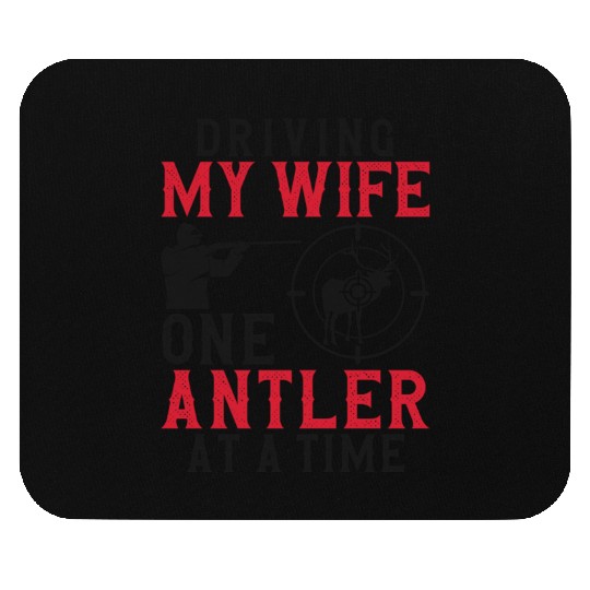 Buck Deer Hunting Hunter Wife Mouse Pads