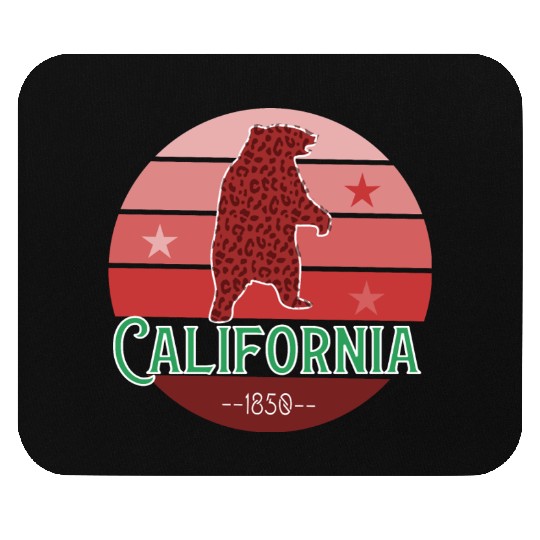 California Bear Flag Mouse Pads