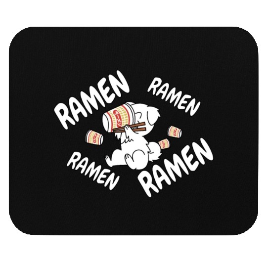 Maltese Instant Ramen Noodles Mouse Pads