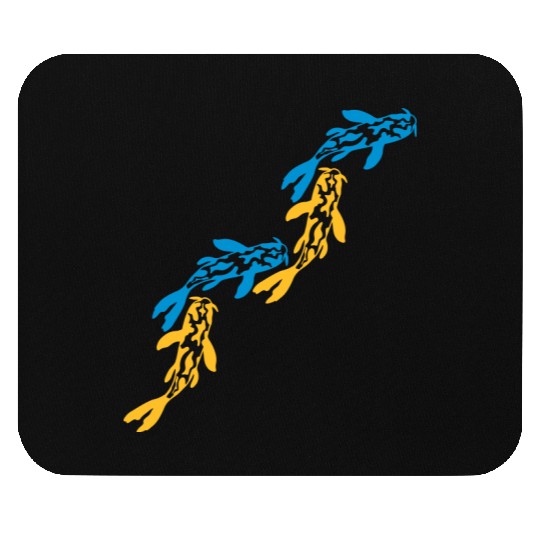 colorful koi fish nishikigoi Mouse Pads