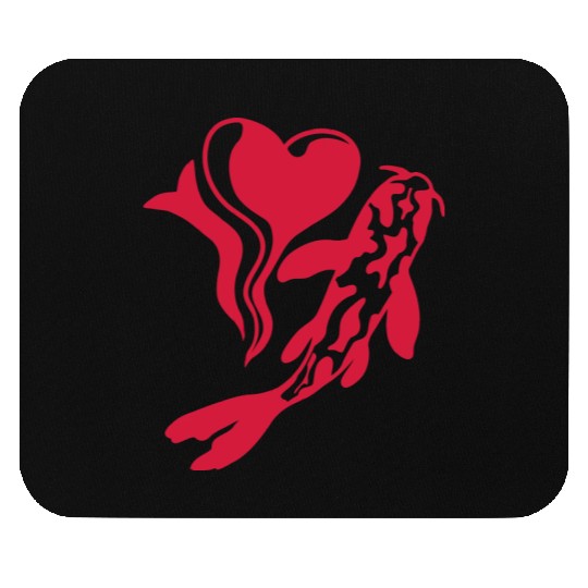 koi fish I Love Mouse Pads